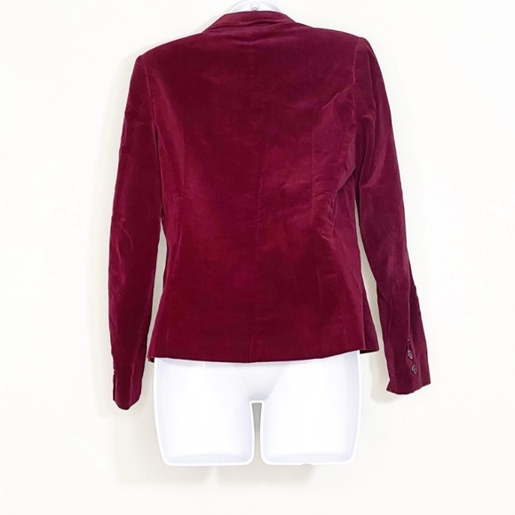 Mallards Point Velvet Burgundy blazer - Picture 2 of 5